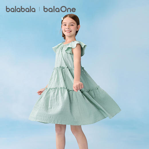 巴拉巴拉童装女童裙子儿童连衣裙2026年新款夏装公主裙甜美小飞袖 商品图2