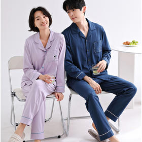 法国利蜂/LOUIS ROYER 甜蜜宅家 莱卡棉家居服/睡衣 情侣套装 亲肤舒适 女款带胸垫 多款可选