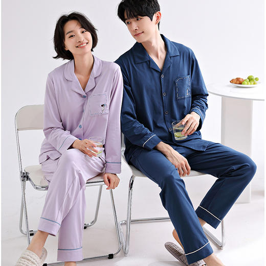 法国利蜂/LOUIS ROYER 甜蜜宅家 莱卡棉家居服/睡衣 情侣套装 亲肤舒适 女款带胸垫 多款可选 商品图0