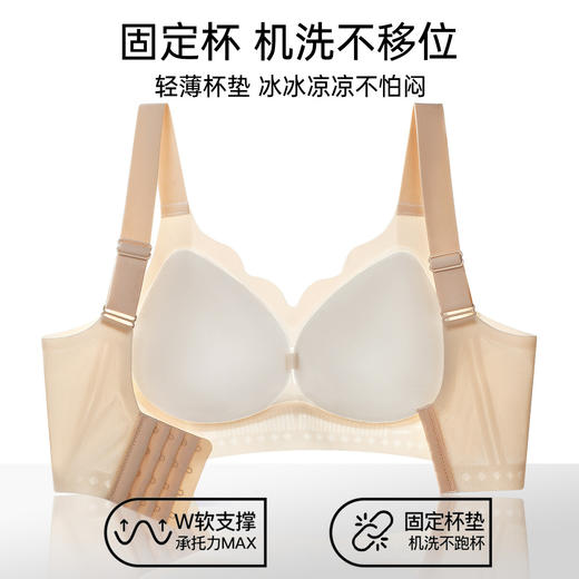 A1-【B-D杯】【提拉聚拢】薄款舒适洞洞杯上托无痕粉底液内衣防垂收副乳文胸女 提拉凉夏【3.24公众号】 商品图3