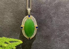 【御珠宫坊】金镶碧玉吊坠