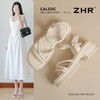 ZHR则则优雅舒适厚底凉鞋女鞋2025夏季新款时髦铆钉百搭增高凉鞋 商品缩略图0
