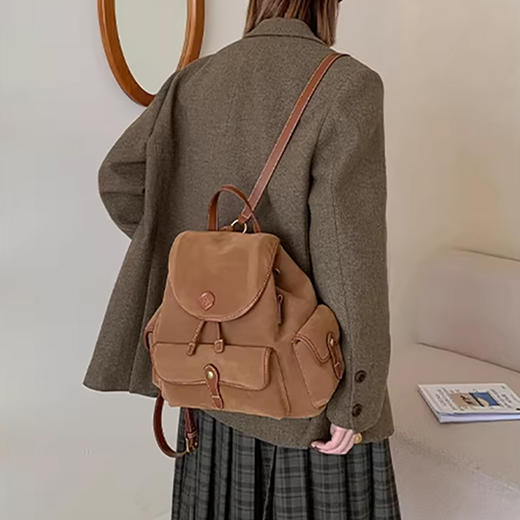 裁缝学苑AH132复古双肩包纸样女装大容量通勤背包斜挎包样板图纸 商品图3