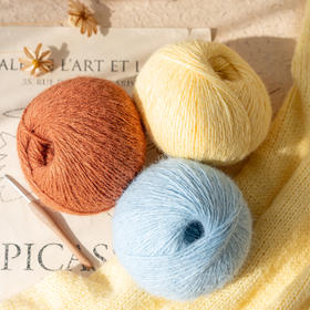 苏苏姐家梦羽100g纯色diy手工长绒线毯子围巾衣服帽子毛线团