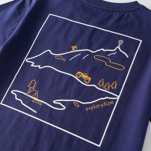 【10A抗菌】棉花堂夏款山系多点童趣印花丝滑冰瓷棉童装T恤 --FD61125 商品图10