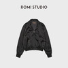 ROMI STUDIO“三醋酸”哑光柔滑棒球领复古休闲拉链外套RWCWWG5343 商品缩略图0
