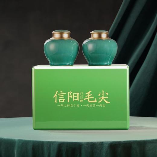 春意【实木烤漆.海棠青.螺丝口大双瓷毛尖+茶勺】150元1套.整箱8套 商品图2