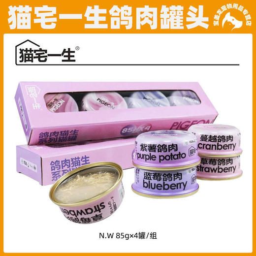 TEB!汤恩贝猫宅一生猫罐头鸽肉猫生蓝莓蔓越莓草莓果肉肉汤罐补水 商品图0
