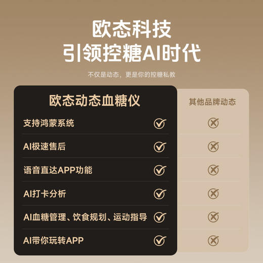 【1盒】 欧态动态血糖仪免扎手指家用测糖仪 免扎针免采血免组装一体式持续葡萄糖监测系统 商品图10
