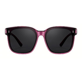 【E】ZERSER姿森近视套镜墨镜时尚方框显脸小偏光太阳镜19372