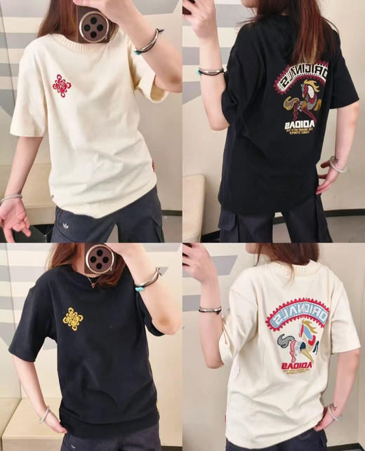 【cr1】马年限定情侣休闲宽松圆领运动短袖T恤！！ 商品图0