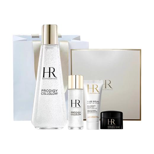 【全球购A义乌】【H专享】送礼盒礼袋HR赫莲娜「小露珠饱满水」情人节礼盒（小露珠200ml+小露珠30ml+洁面20ml+黑绷带晚霜5ml） 商品图5