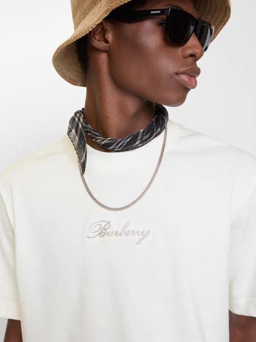 B家 新款字母LOGO标识贴布绣圆领短袖T恤 Z-15878 商品图3