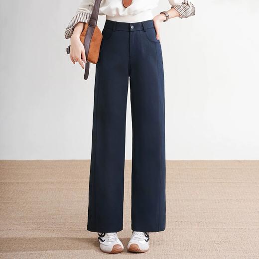 【FIVE WHITE GEESE 钛金樱花九分直筒裤】三色可选，90-150斤可穿，直筒版型，修饰包容，久坐不起皱~ 商品图1