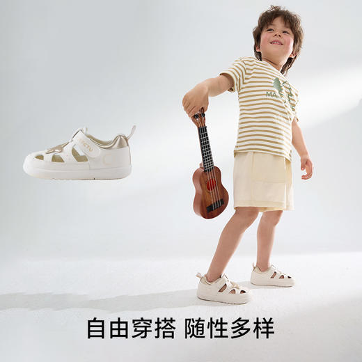 卡特兔学步鞋女宝宝2026年夏季新品小白鞋防滑耐磨透气儿童凉鞋 商品图1