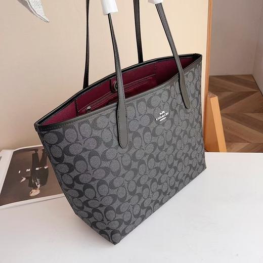 Coach city33  黑灰色  红色内里  （CB） 商品图0