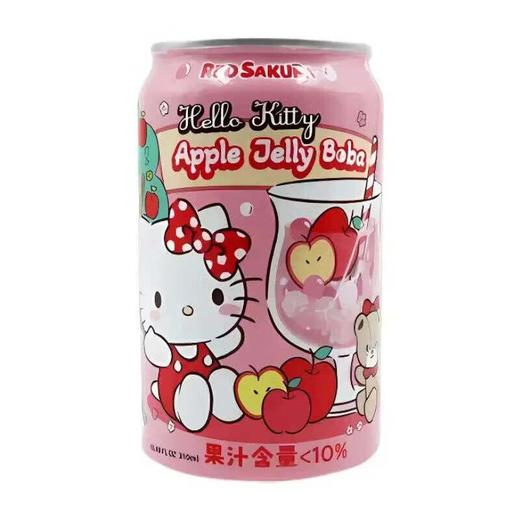 红樱花爆珠苹果味饮料310ml 商品图0