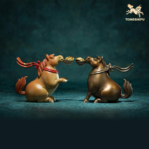 铜师傅《立马发财铜摆件》《马上有钱铜摆件》陕西历史博物馆系列 商品图7