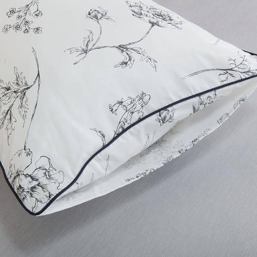 NITORI宜得利家居  家用全棉床品学生寝室纯棉单人枕套 花音WH 商品图4