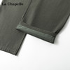 天猫同步【莱赛尔+棉】拉夏贝尔/La Chapelle一粒扣休闲裤女高腰腰带时尚宽松垂感直筒长裤 商品缩略图4