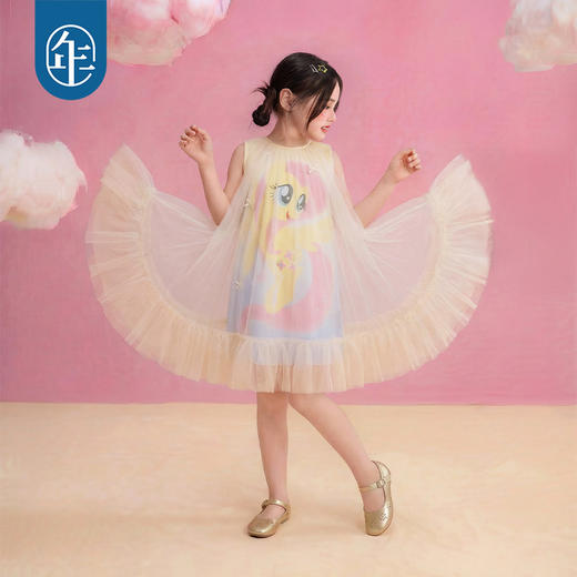 小马宝莉联名年衣童装背心裙女童夏季新款儿童女孩卡通无袖连衣裙 商品图3