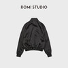ROMI STUDIO“三醋酸”哑光柔滑棒球领复古休闲拉链外套RWCWWG5343 商品缩略图2