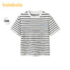 【商场同款】巴拉巴拉童装儿童短袖t恤男女童2026新款夏速干条纹 商品缩略图0
