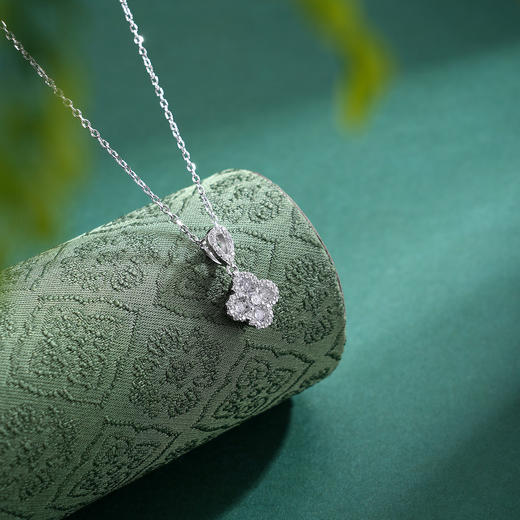 子佩集【钟情四叶】S925银套链【XL070314】时尚四叶草锆石2509 商品图1