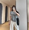 二店y 【3045】 贵气感~珍珠胸袋小香风肌理感浮雕 圆领短袖T恤 商品缩略图12