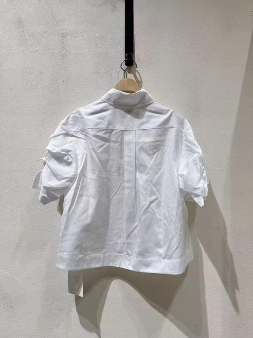 女款泡泡袖短袖衬衫ba 商品图1