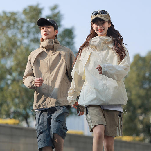 【猫人同厂】山系梭织防晒衣 UPF50+认证防晒 凉感黑科技 男女同款oversize版型 MR-YF2502 商品图10