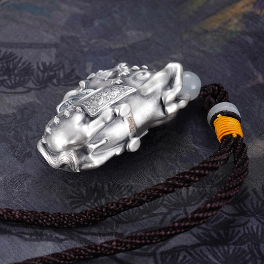 子佩集【马上发财】S999银手把件【HS009】卧马招财进宝2509 商品图7