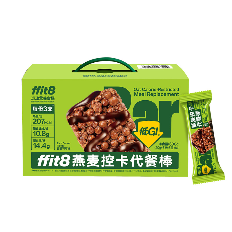 ffit8燕麦控卡代餐棒20g*30支 山姆会员店商品非商品原因不支持退款