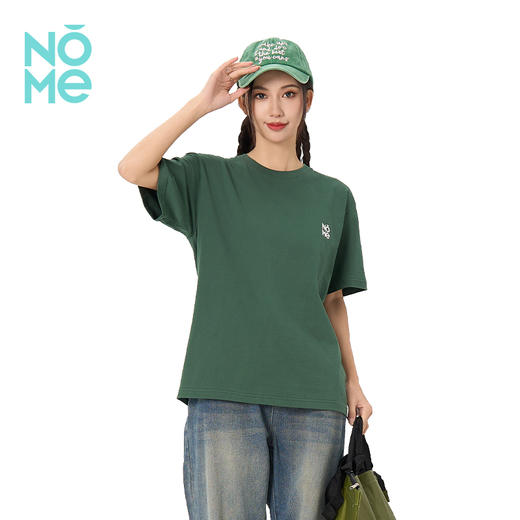 热卖！百搭无敌！【加购3件到手99元，单拍不发货】NOME 情侣款重磅休闲百搭纯棉T恤 宽松版型 亲肤舒适 多色可选 商品图3