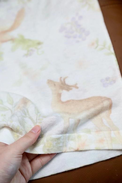 【春夏手绘印花风天丝羊毛打底衫】把油画穿在身上的感觉~天丝水溶羊毛料亲肤细腻WD 商品图8