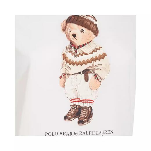 美式卡通tee，松弛感印花半袖儿。本白色复古圆领纯棉t恤E031760 商品图7