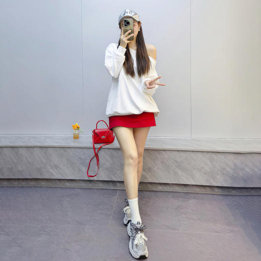 经典鲨2026年春专柜新品潮流网面透气舒适跑步休闲老爹鞋女KW506-617011 商品图3