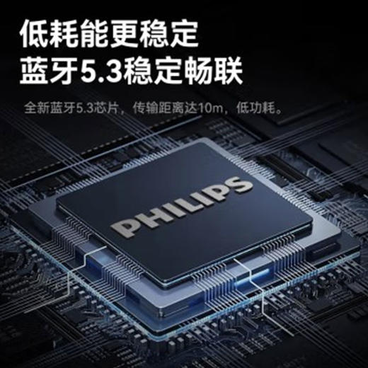 飞利浦（PHILIPS） 电脑音响桌面蓝牙音箱迷你家用重低音炮高音质氛围灯家庭电视无线小音箱 酷雅黑TAS2009 商品图6