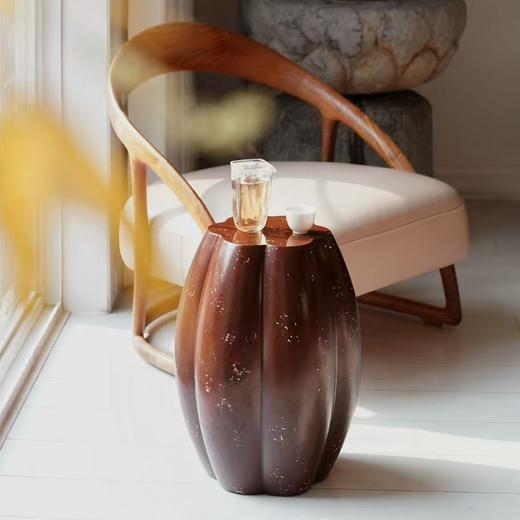 大漆坐玉秀墩 栗赭 商品图1