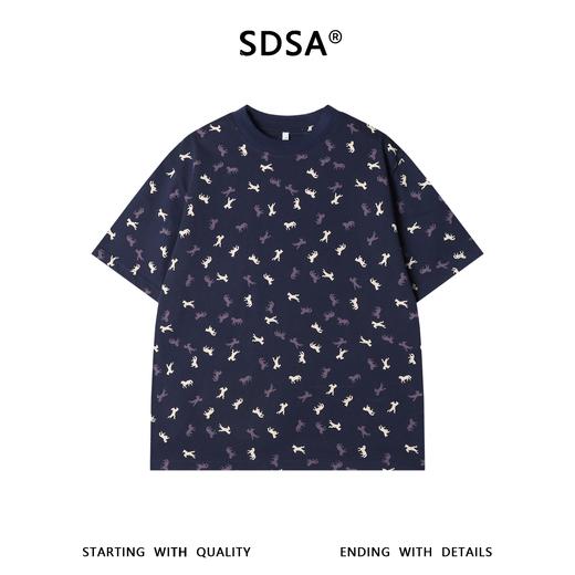 26T136SDSA男装2026新款高贵轻奢潮牌时尚撞色小马印花圆领短袖T恤百搭 商品图1