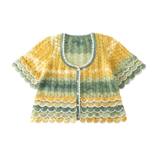 苏苏姐家铃羽开衫手工DIY毛衣编织钩针毛线团马海毛材料包 商品图4