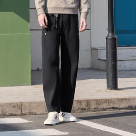 半身缘男裤 春季休闲耐造抗磨宽松纯棉弯刀工装裤261101P10330224