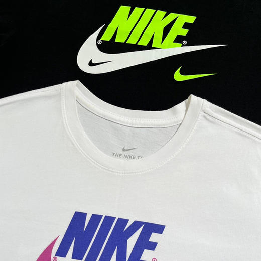 （小眠专属）【奥莱特卖场直发】Nike双钩字母印花短袖T恤 男女同款  透气舒适 商品图4