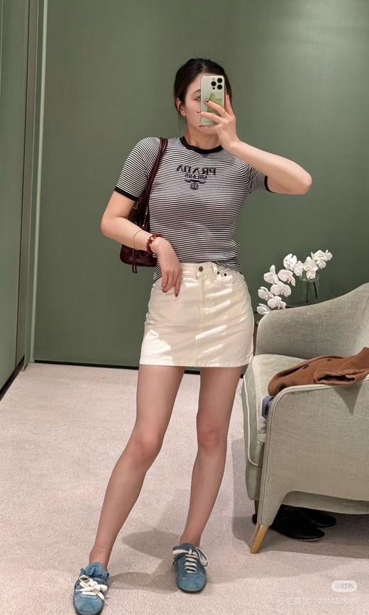 女款条纹短袖T恤he020 商品图3