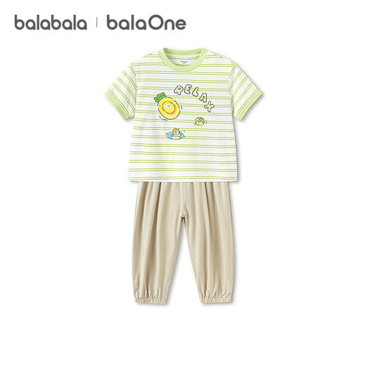 【balaOne】巴拉巴拉儿童短袖套装女童男童宝宝两件套2026新款夏 商品图4