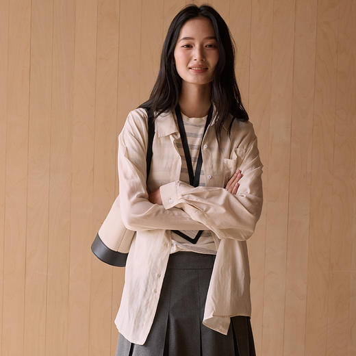 【松弛感呼吸麻衬衫9783】雨露麻面料，简约松弛版型，吸汗透气 商品图5