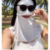 【全方位防护防晒❗嘴部掀开可喝水】夏季防晒面罩女全脸遮阳冰丝脸基尼防紫外线护脖颈可喝水透气口罩。rh 商品缩略图2