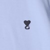 9251SDSA男装2026新款高贵轻奢韩系撞色爱心刺绣圆领短袖T恤百搭时尚 商品缩略图2