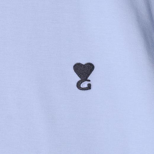 9251SDSA男装2026新款高贵轻奢韩系撞色爱心刺绣圆领短袖T恤百搭时尚 商品图2