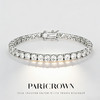 法国PARiCROWN满钻手链 微镶银白色手镯手链女气质高级网球链 商品缩略图7